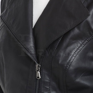 แจ็กเก็ตหนังแท้สำหรับผู้หญิงดีไซน์ใหม่ระบายอากาศได้ดี - Product Image 6