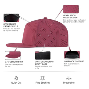 Caliente llegada de diseño personalizado Unisex ajustable deportes al aire libre Snapback gorras cómodas de alta calidad mejor precio Casual en línea - Product Image 3