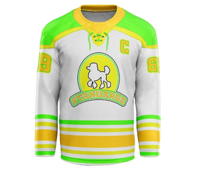 ชุดยูนิฟอร์มฮอกกี้น้ำแข็งแบบกำหนดเองคุณภาพสูง ผลิตจากโพลีเอสเตอร์ พร้อมโลโก้ ชื่อผู้เล่น และหมายเลขที่พิมพ์ - Product Image 5