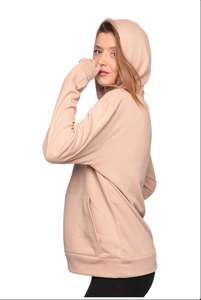 Sudadera con Capucha Unisex de Invierno, 100% Algodón Tejido, Estampado con Bordado 3D, Lavado Ácido, Estilo Urbano para Mujer - Product Image 2