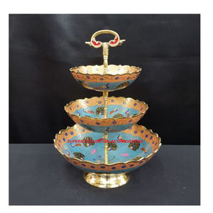 Antiqui and <b>Vintage</b> New Design Square Shape Chocolate <b>Stand</b> Bowl for Multi Purpose Uses for <b>Cake</b>/Fruits/Dates/Dry Fruits <b>Stand</b> - Product Image 3