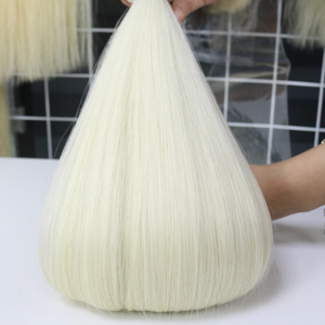 Premium 20 Inches Bulk Vietnamese Raw Virgin Human Hair Extensions <b>Bleached</b> Light Color Aligned Cuticles Double Drawn NasaHair - Product Image 4