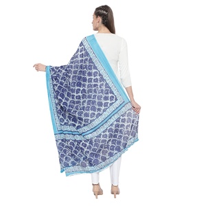 Tela de algodón y lino para mujer, crepé de diseñador étnico indio bordado colorido, poliéster acrílico, Georgette - Product Image 2