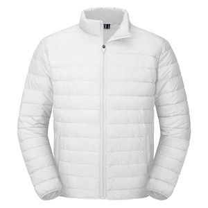 Chaqueta Acolchada Ligera y Transpirable para Hombre, Chaqueta de Invierno Impermeable y Cortavientos con Cuello Alto, 2 Bolsillos Laterales, Personalizable - Product Image 1