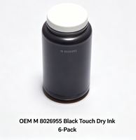 Encre noire tactile OEM M 8026955, lot de 6