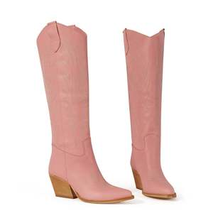 Pour les bottes de pluie texanes roses Kelly - Product Image 1
