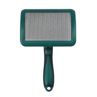 Hartley Curved Pin Slicker Tierhaarent ferner Bürste für Hunde und Katzen Desh edding Dematting Selbst reinigendes Pflege werkzeug