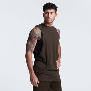Séchage rapide hommes débardeurs Gym Fitness entraînement sans manches entraînement musculaire musculation été coton vêtements de sport - Product Image 4