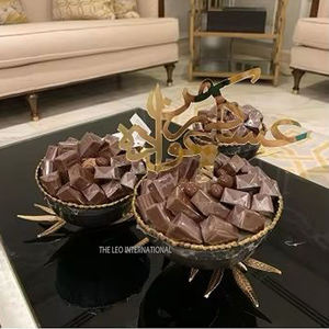 Cuenco para servir chocolate Mesa gratis Cualquier ocasión Decoración Postre y servidor de chocolate Cuenco Metal Ramadán Especial - Product Image 6