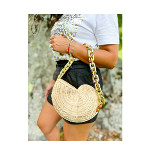 Bolsos bohemios de paja hechos a mano con cuerda de algodón, bolsos de mujer con el mejor producto de Venta caliente de color rosa - Product Image 5