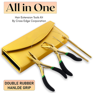 Kit de Herramientas para Extensiones de Cabello, Cuentas Blancas y Negras, Gancho para Tirar de la Cinta, Alicates para Extensiones de Cabello, Herramientas Multiusos para el Cuidado y Peinado del Cabello - Product Image 6