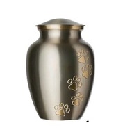Urnas Metálicas De Aluminio Para Mascotas Para Perros Gatos Cenizas En Esmalte Acabado En precios mayoristas Con Huellas Dactilares De Perros En Precios Mayoristas
