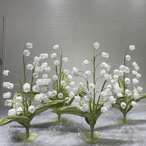 Lirio de los Valles <span class=keywords><strong>Gigante</strong></span> Realista Hecho a Mano de Papel para Decoración de Fondo de Boda, Escenario de Eventos, Fiesta, Escaparate - Product Image 1