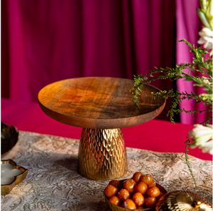 Soporte de pastel de madera y Metal de primera calidad, accesorios decorativos de boda al por mayor personalizados románticos con diseño de flores - Product Image 4