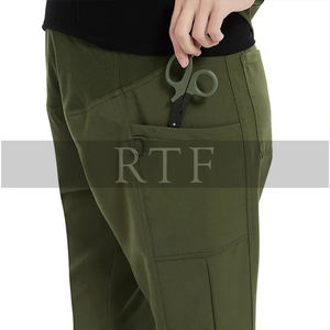 Nouveaux produits femmes enceintes stretch médecin à la mode ensembles de gommages d'allaitement ensemble d'uniformes hospitaliers médicaux - Product Image 4