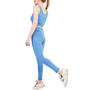Ensemble de yoga pour femmes en gros, séchage rapide, respirant, 3 pièces, taille élastique, imprimé sur le devant, best-seller, haute qualité, confortable, personnalisé - Product Image 3