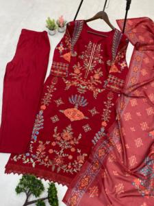 ชุดซอลวาร์จากปากีสถานมีสไตล์การออกแบบพิเศษล่าสุดของชาวอินเดียชุดแต่งกายเทศกาลดิวาลิอีสต์ชนเผ่าดูปตา - Product Image 4