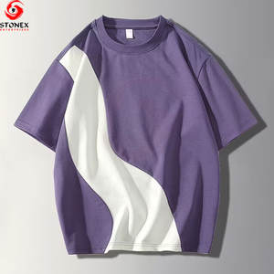 T-shirt surdimensionné pour homme, tendance printemps, streetwear, tissu en coton premium, respirant, écologique, séchage rapide, logo personnalisé, privé - Product Image 2