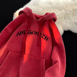 Sudaderas con capucha estampadas diseño personalizado lavado ácido Unisex Vintage ropa con estampado gráfico ropa Hip Hop Streetwear otoño sudaderas con capucha - Product Image 6