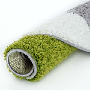 Juego de Alfombras Geométricas Verdes Myshaggy - Product Image 1