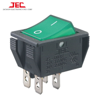 Interrupteur à bascule à double pôle JEC 608 avec IP65, courant maximal 10A/16A, 250VAC -25°C~85°C, ULCUL ENEC CQC