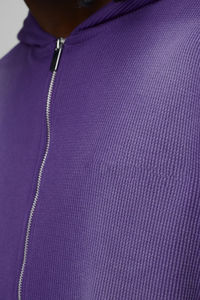 Chándal personalizado con estampado de soplo y logotipo, chándal OEM, conjunto de dos piezas, chándales de lana, chándal de gimnasio con rayas laterales para hombre - Product Image 6