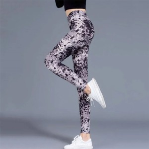 Meilleure vente Leggings de sport pour femmes 100% coton ensemble d'entraînement personnalisé taille haute Leggings serrés avec Logo - Product Image 2