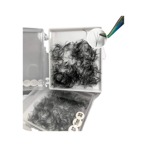 Nhu Y Cils NY3D Premade 3D Couleur Naturelle Cheveux Synthétiques Plein Volume Extensions de Cils Vietnam Longueurs Mixtes 15mm CC Curl - Product Image 3