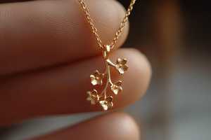 จี้เงินแท้ 925 ชุบทอง ดีไซน์เรียบหรู รูปดอกซากุระ สำหรับผู้หญิง เหมาะสำหรับงานปาร์ตี้สไตล์คริสเตียน - Product Image 5