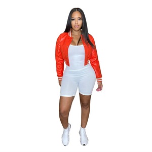 TRAF-Chaqueta Bomber para Mujer, de Manga Larga, de Algodón Crudo, con Logotipo Personalizado, para Invierno - Product Image 6