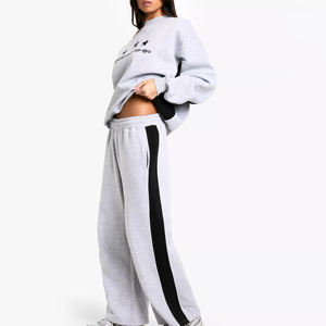 Pantalones Deportivos de Algodón 100% Transpirables y Ecológicos de Cintura Alta, Ajuste Personalizado de Alta Calidad para Mujer, con Bolsillos, para Entrenamiento, Yoga y Correr - Product Image 2