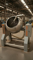 Mélangeur à tambour automatique pour revêtement/aromatisation SUISER MAKINE 250 kg/h, machine de revêtement en acier inoxydable