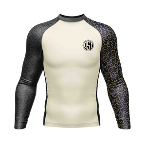 Meilleure qualité Polyester MMA Rash Guard GYM Workout Fitness Vêtements pour hommes Vêtements de sport pour les arts martiaux - Product Image 2