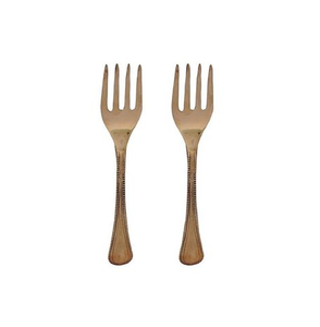 Avantage Qualité Laiton Fourchette Cuillère Cadeau De Noël Mini Poignée Fourchette Couverts Ensemble Artisanat Prix Pas Cher - Product Image 2