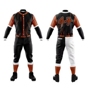 Proveedor directo de fábrica, venta al por mayor, uniforme de béisbol de nuevo estilo, uniforme de béisbol de manga corta para hombres - Product Image 4