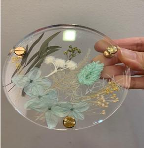 Dessous de verre en acrylique pour assiette décorative ronde faite à la main Ustensiles de table de cuisine élégants Napperons de qualité supérieure à un prix abordable - Product Image 6