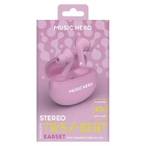 Audífonos Bluetooth Sbs Music Hero X Beat TWS con Micrófono, Color Rosa 0951760, Sin Cancelación de Ruido - Product Image 2