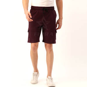 Shorts pour hommes imprimés sur mesure 100 % polyester, motif uni, respirants, séchage rapide, style décontracté, taille haute avec cordon de serrage - Product Image 1