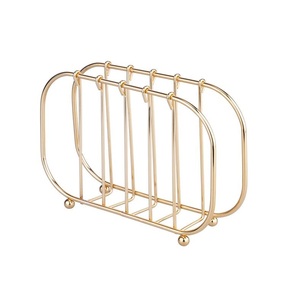 Servilletero de mesa de decoración del hogar de calidad Superior, soporte de pañuelos de Decoración de mesa de alambre de metal de la mejor calidad al mejor precio - Product Image 1
