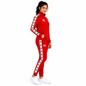 Ensemble de survêtement personnalisé pour hommes et femmes, en polaire unie à capuche, deux pièces, polyester/coton, veste zippée intégrale et pantalon, vêtements de sport, athlétique, gym - Product Image 3