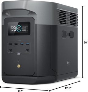 Para la nueva estación de energía ECO FLOW DELTA 2 MAX con batería inteligente adicional, amplía la capacidad de 2048 Wh a 4096 Wh, generador solar - Product Image 3