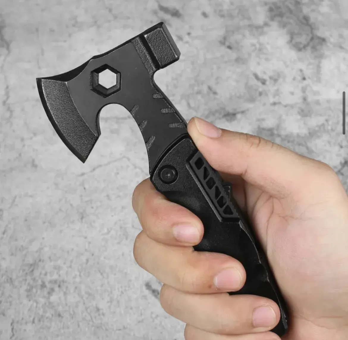 Steel Handle Outdoor Camping Axe Multi-Tool Hammer for Survival Hiking Fishing Splitting Maul