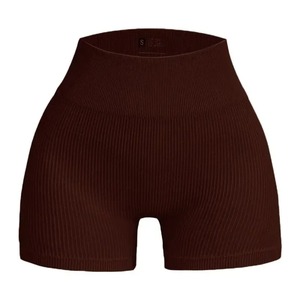 Pantalones cortos de entrenamiento de cintura alta Fitness Yoga Lift Butt Fitness Yoga Shorts ropa deportiva entrenamiento corto mujeres Yoga gimnasio correr pantalones cortos - Product Image 3