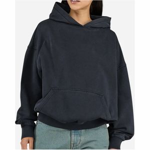 Sudadera con Capucha para Mujer, Estilo Drop-Shoulder, para Invierno, con Logotipo Frontal, Forro Polar, 100% Algodón Ecológico, Secado Rápido, Resistente al Viento, Transpirable, Informal - Product Image 6