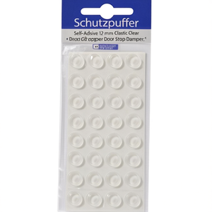 Butoir de porte auto-adhésif en plastique transparent de 12 mm, anti-courant d'air - Product Image 2