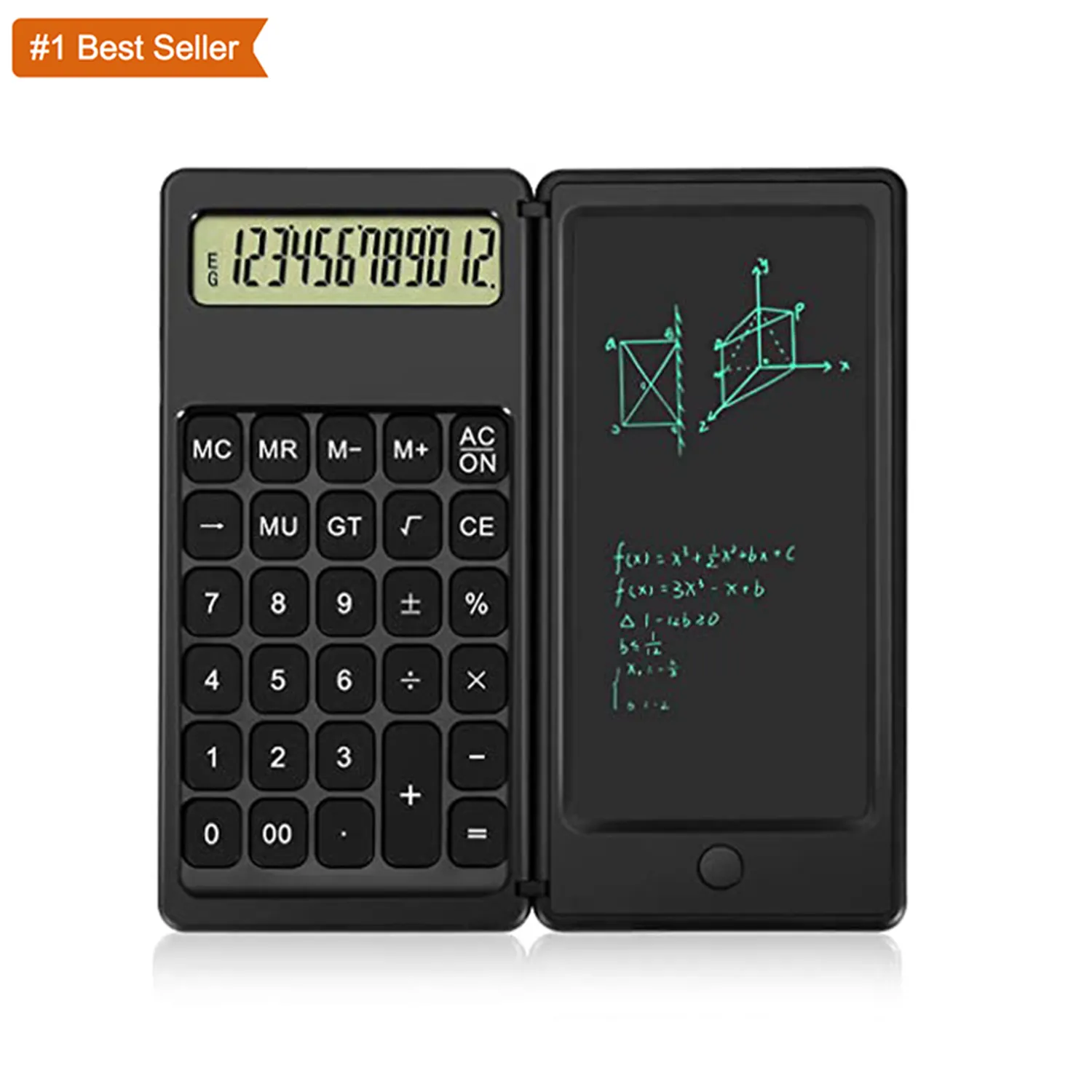 Jumon Desk Calculator Desktop Calculator with Writing Tablet Premium Supplies for High School Students or Office