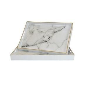 ซัพพลายเออร์ขายส่งถาดเสิร์ฟอาหารรอมฎอนดีไซน์คลาสสิกสําหรับบ้านโรงแรมร้านอาหารเครื่องใช้ตกแต่งโต๊ะถาดหินอ่อน - Product Image 3