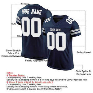 Vente en gros d'uniformes durables de football universitaire maillot de football respirant et sublimé cousu avec logo personnalisé maillot de football - Product Image 6