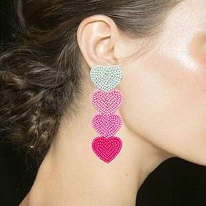 Boucles d'oreilles en perles faites à la main pour femmes filles balancent des bijoux pour le cadeau de fête de mariage - Product Image 2