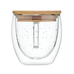 Mug en verre borosilicate SIAN personnalisable, vaisselle haut de gamme, produit de merchandising - Product Image 2